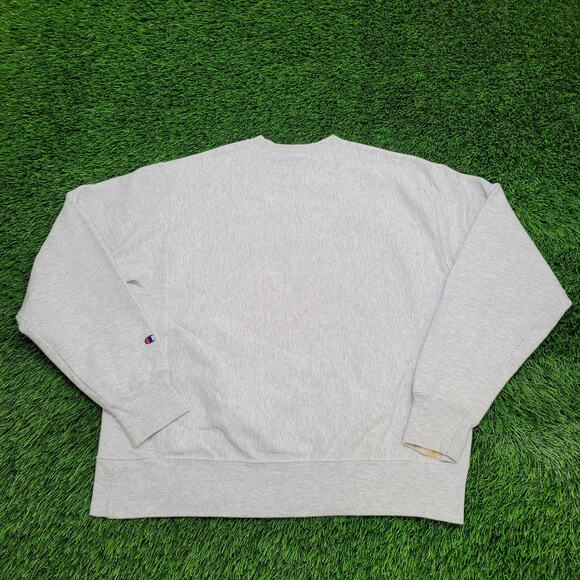 Champion Reverse-Weave Sweatshirt Large 24x25 Baggy Gray - Picture 3 of 15